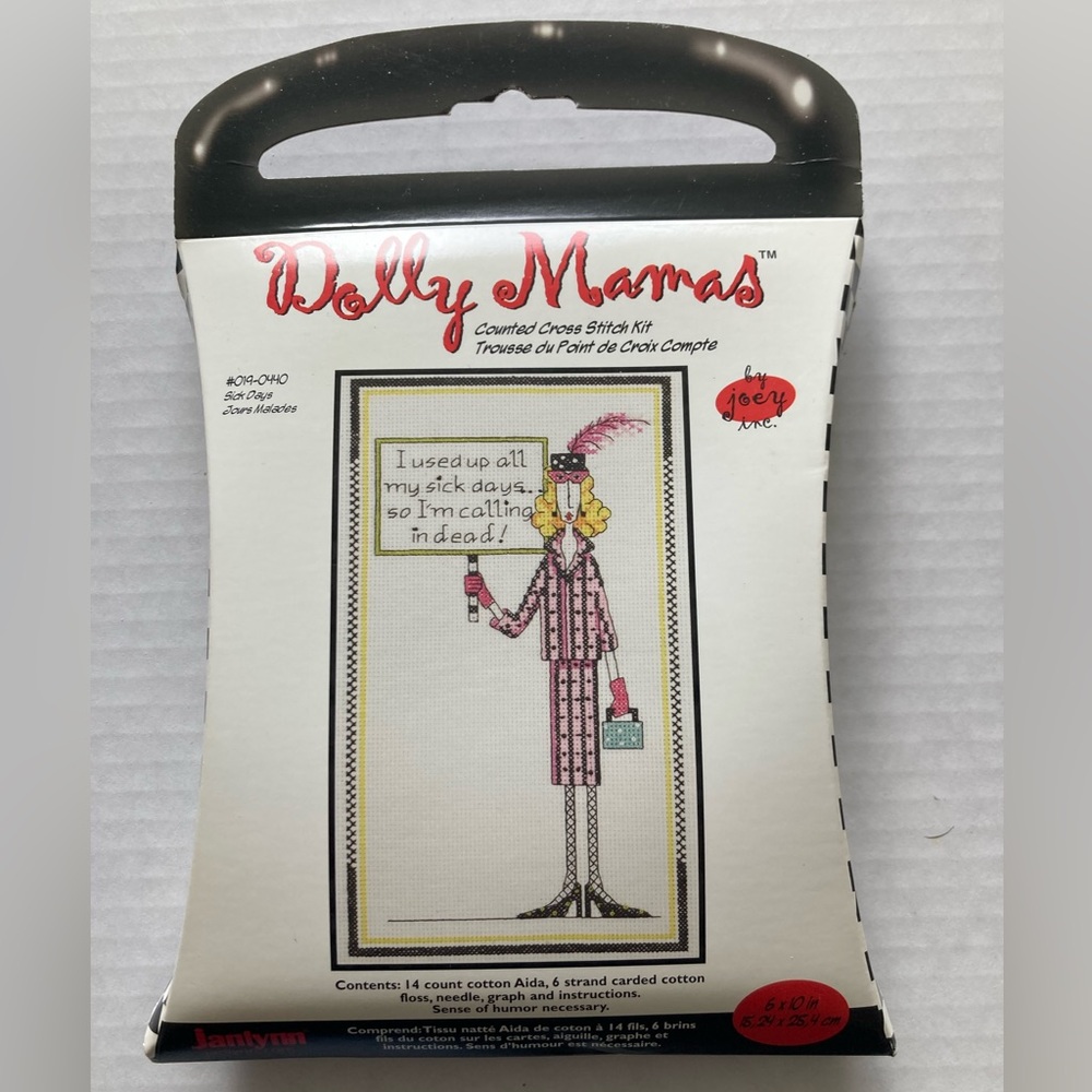 Dolly Mamas ‘Sick Days’ Counted Cross Stitch Kit